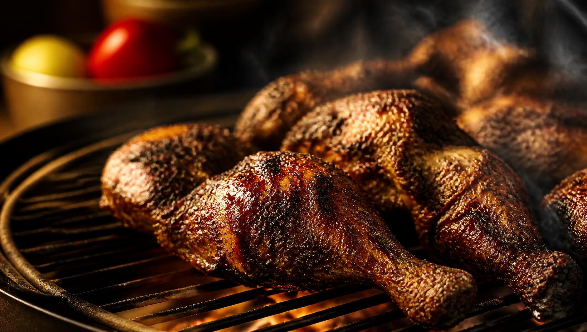 Open-Fire Jerk Chicken