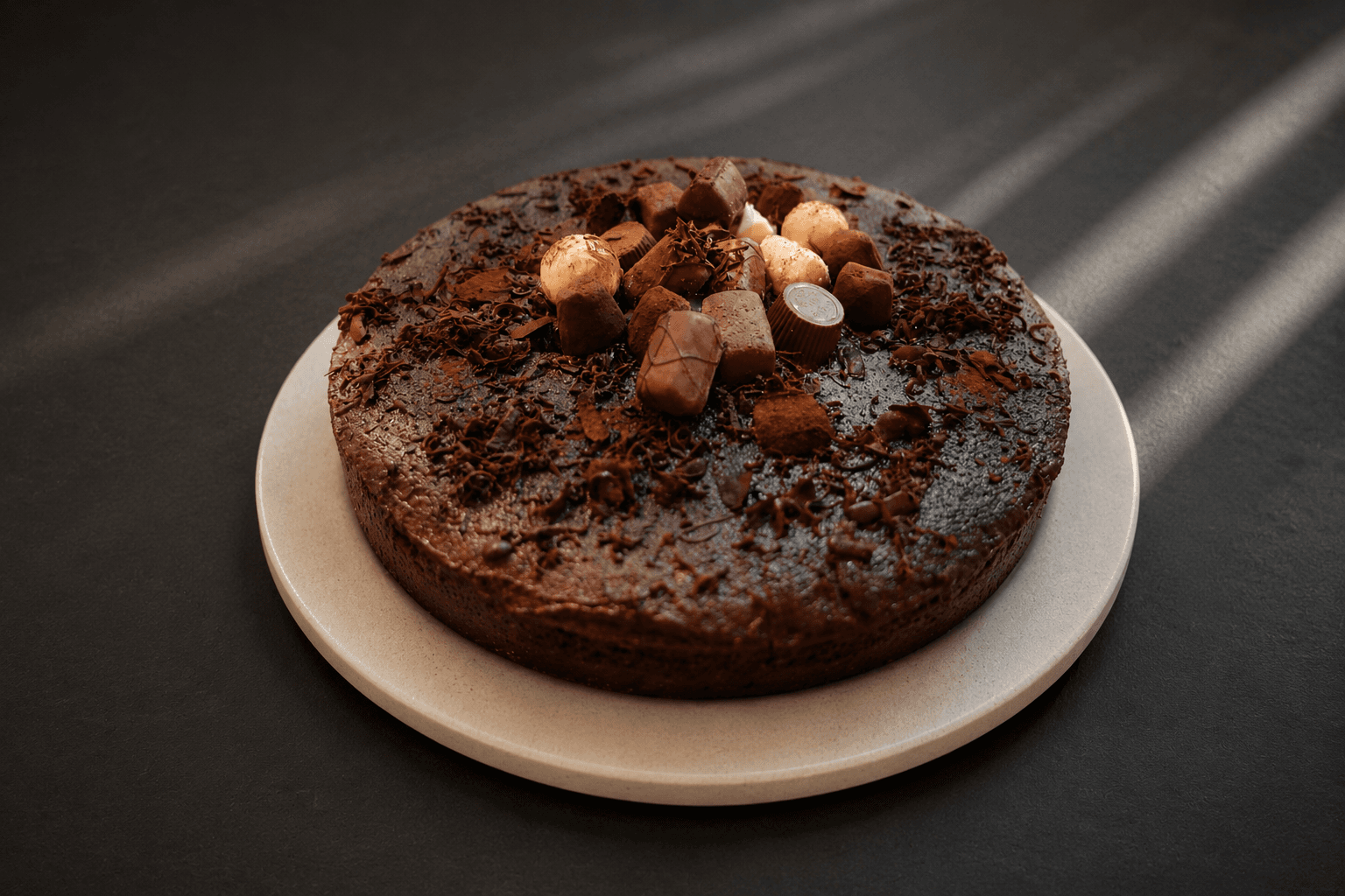Quadruple Chocolate Cake